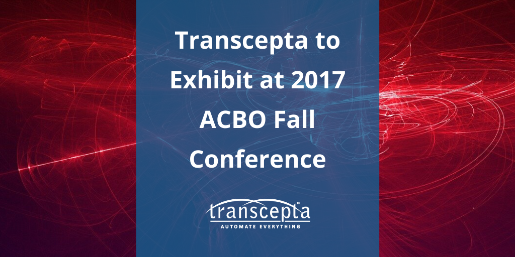 Transcepta to Exhibit at 2017 ACBO Fall Conference